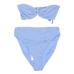 Weworewhat bandeau bikini in baby blue - NWT